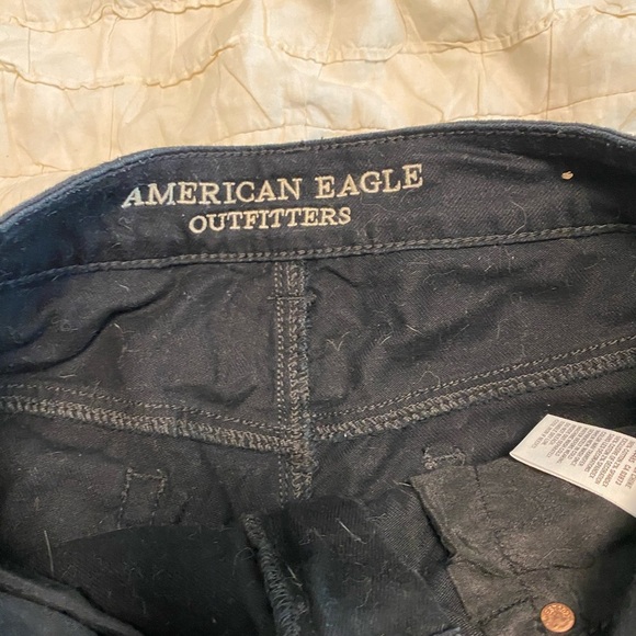 Black American Eagle Crop Shorts - Picture 4 of 7